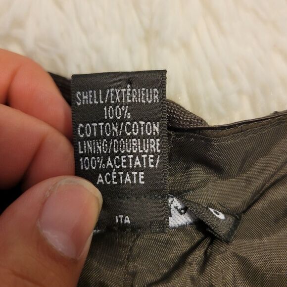 Club monaco cotton pleated skirt Sz 4 Brown - Picture 4 of 8